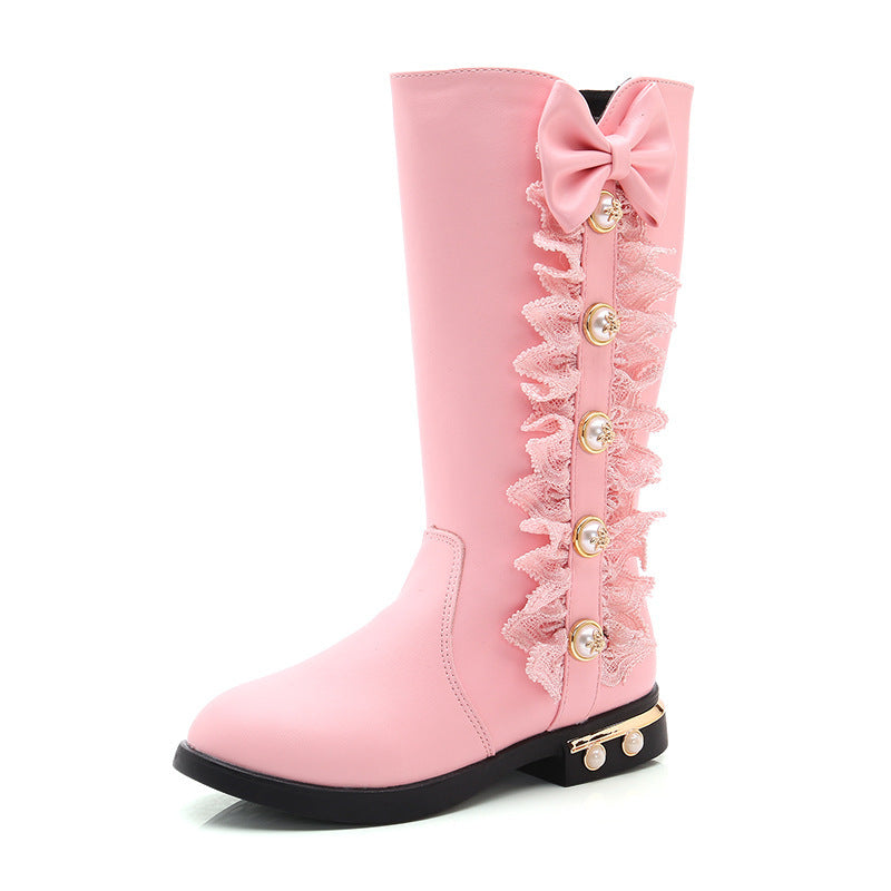 Winter Kids Boots With Fleece Lining