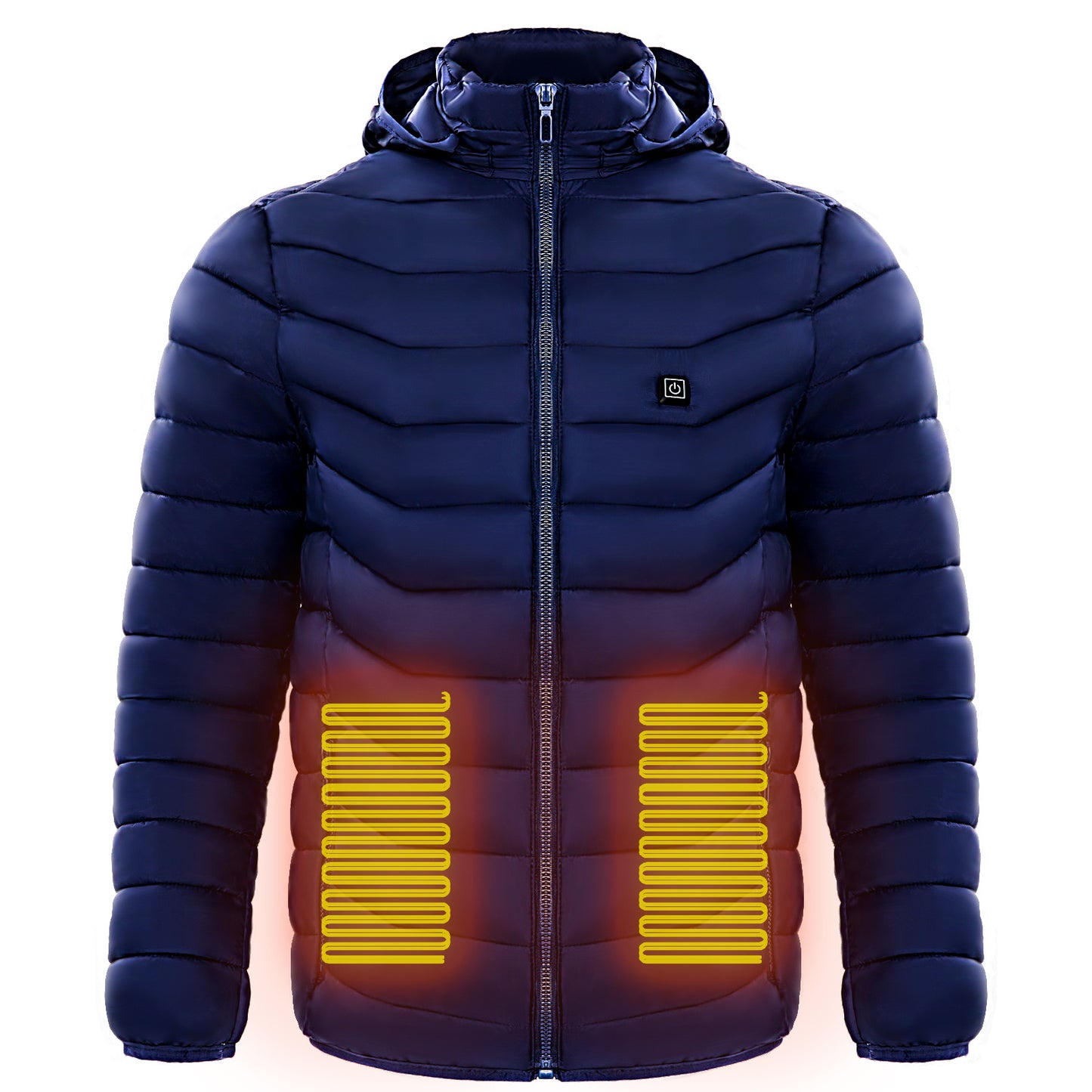 Mens Heated Puffer Jacket - 9 zone Electric Heating Coat ,Outdoor