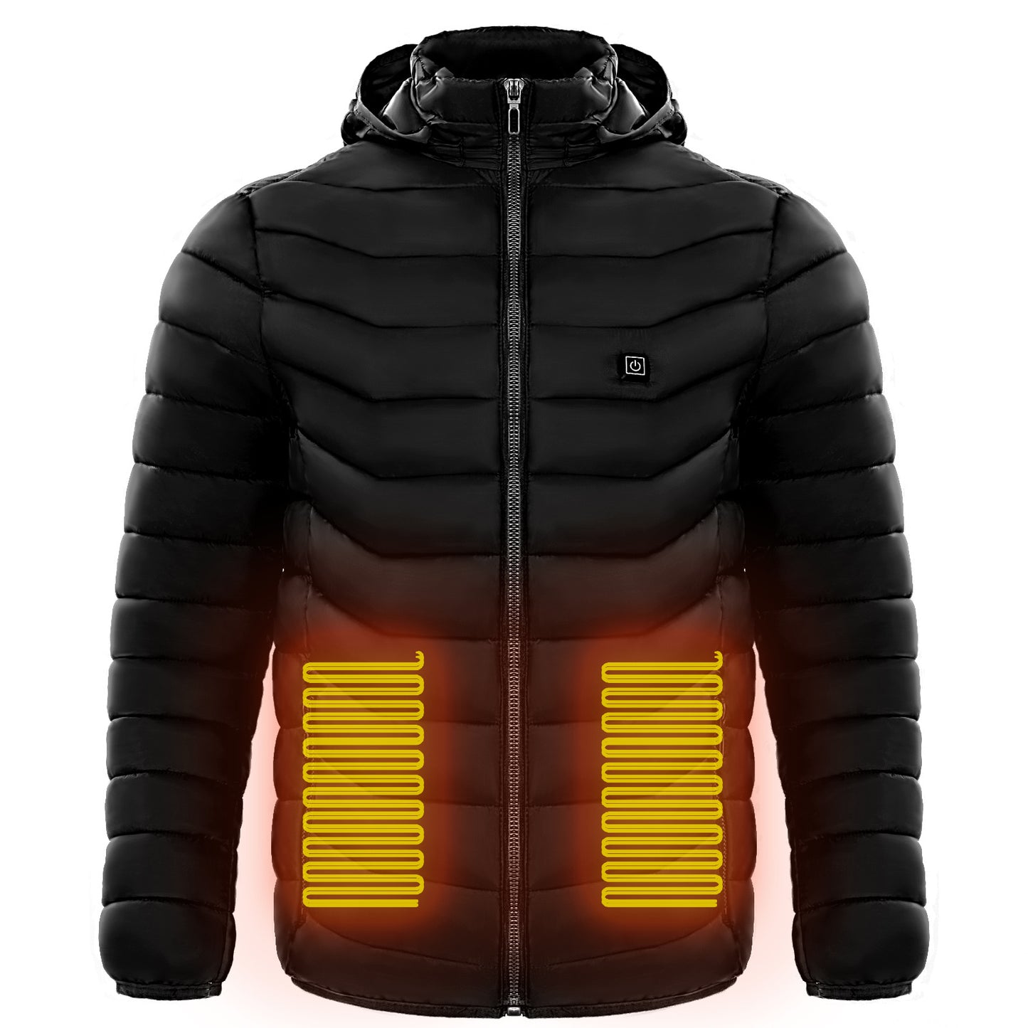 Mens Heated Puffer Jacket - 9 zone Electric Heating Coat ,Outdoor
