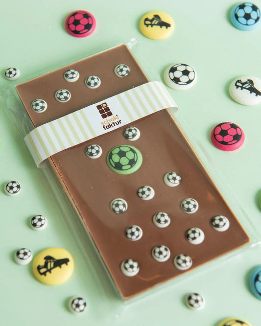 Fußball schokolade tafel mit zucker-dekor-0